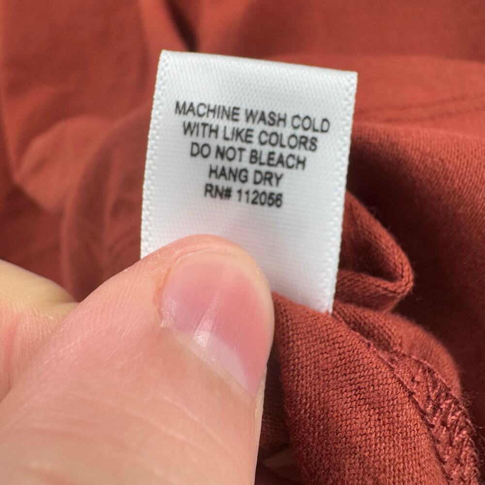 NWOT Zenana burnt orange long sleeve t shirt - Picture 4 of 5